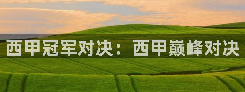  西甲冠军对决：西甲巅峰对决