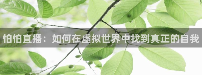 斗球tv直播app下载：怕怕直播：如何在虚拟世界中找到真正的自我